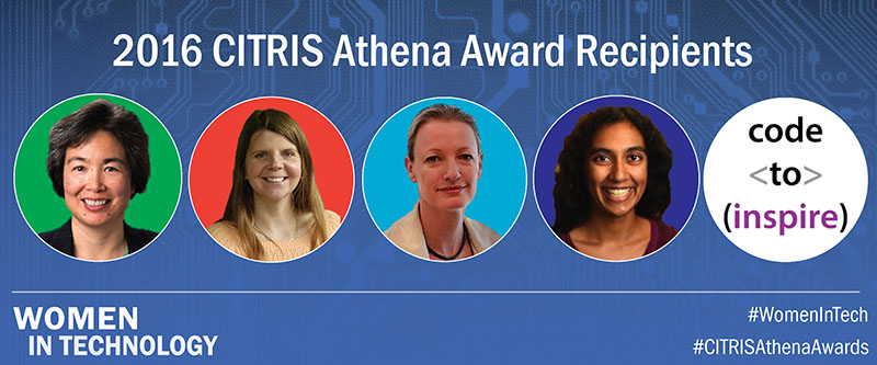Banner showing the 2016 Athena Award Winners